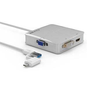 USB-C A to DVI HDMI 4K 듀얼 디스플레이컨버터